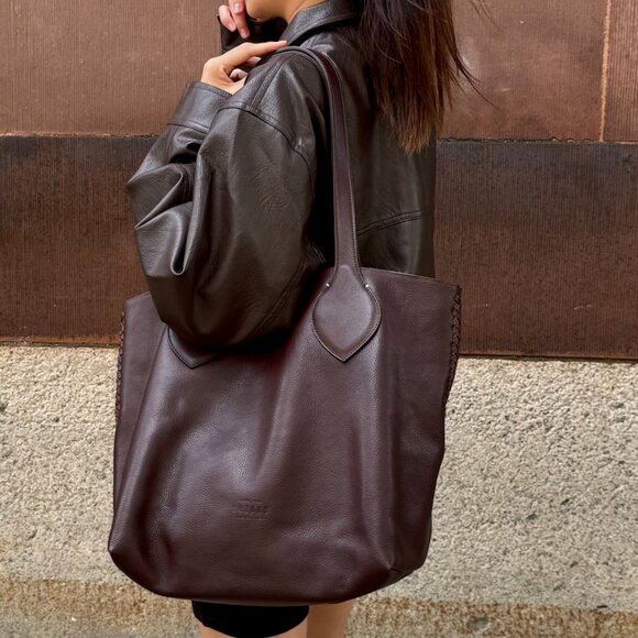 Leather Tote Bag - Picture 1 of 2